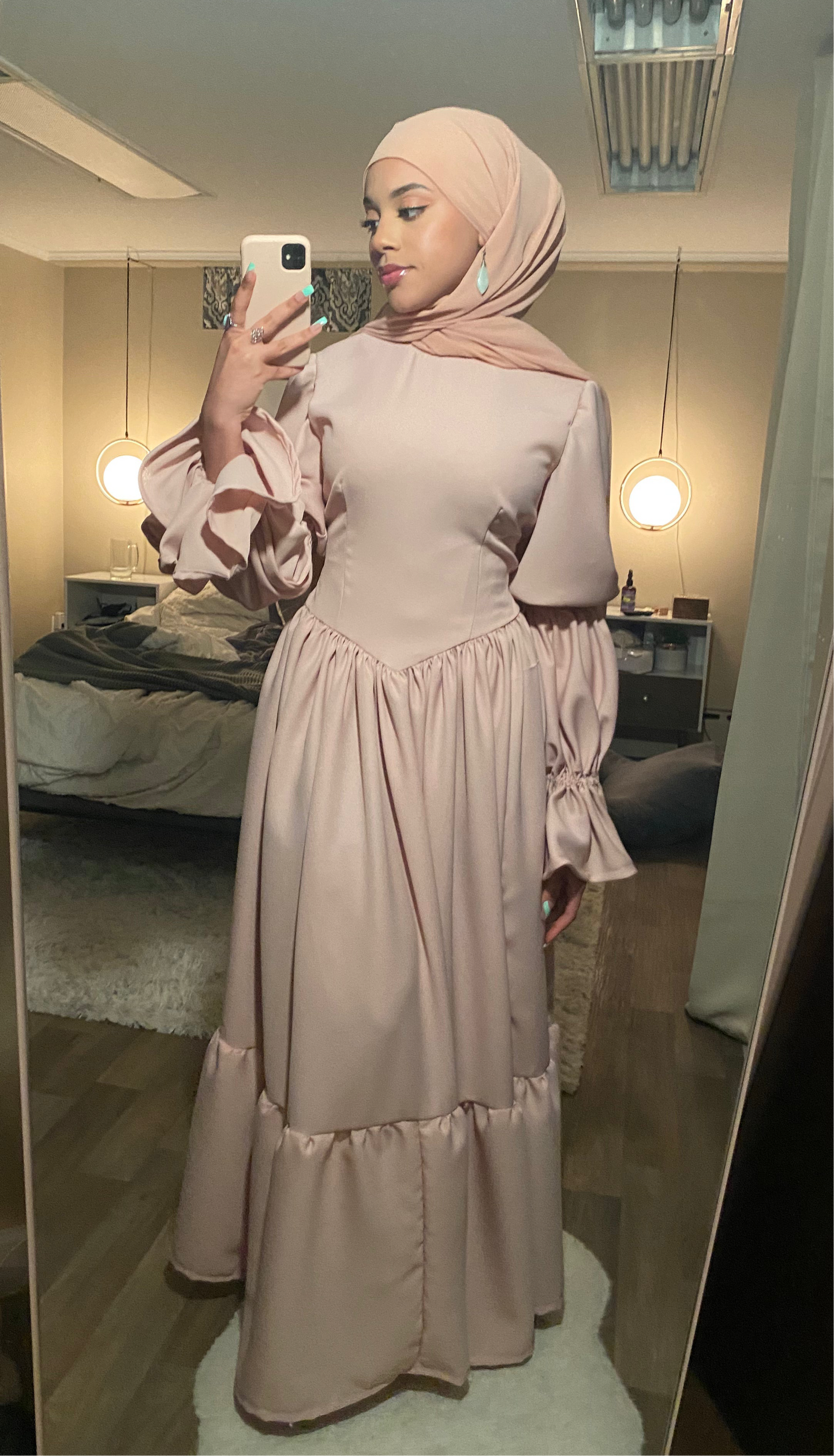 Victorian style full coverage maxi dress