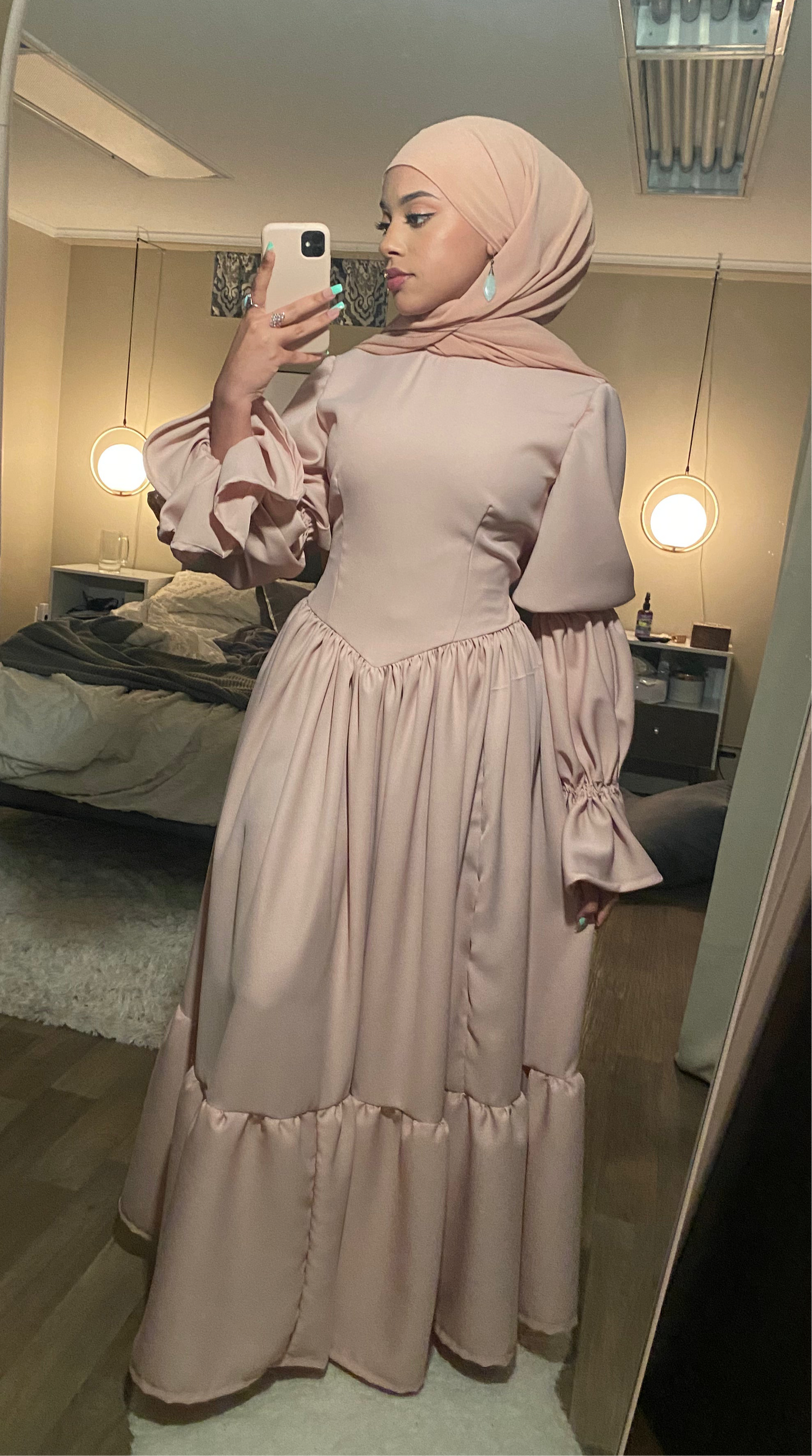 Victorian style full coverage maxi dress
