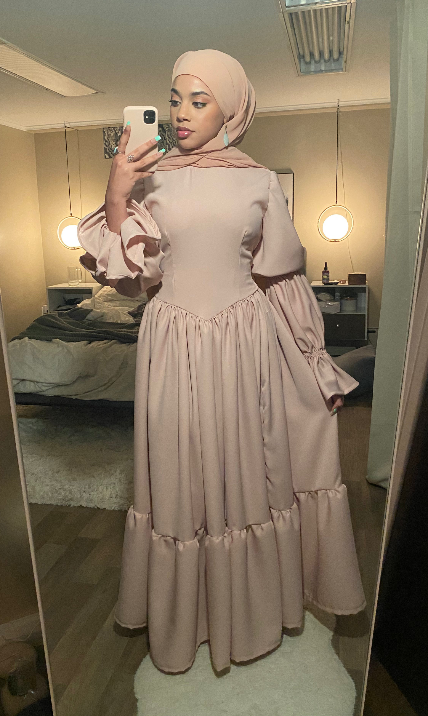 Victorian style full coverage maxi dress