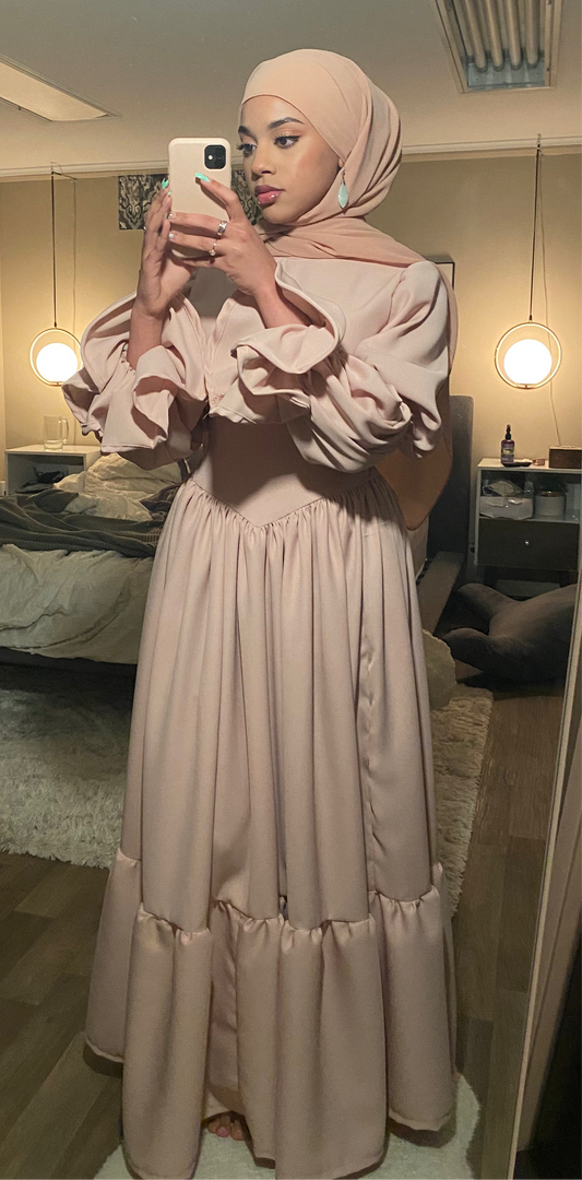 Victorian style full coverage maxi dress