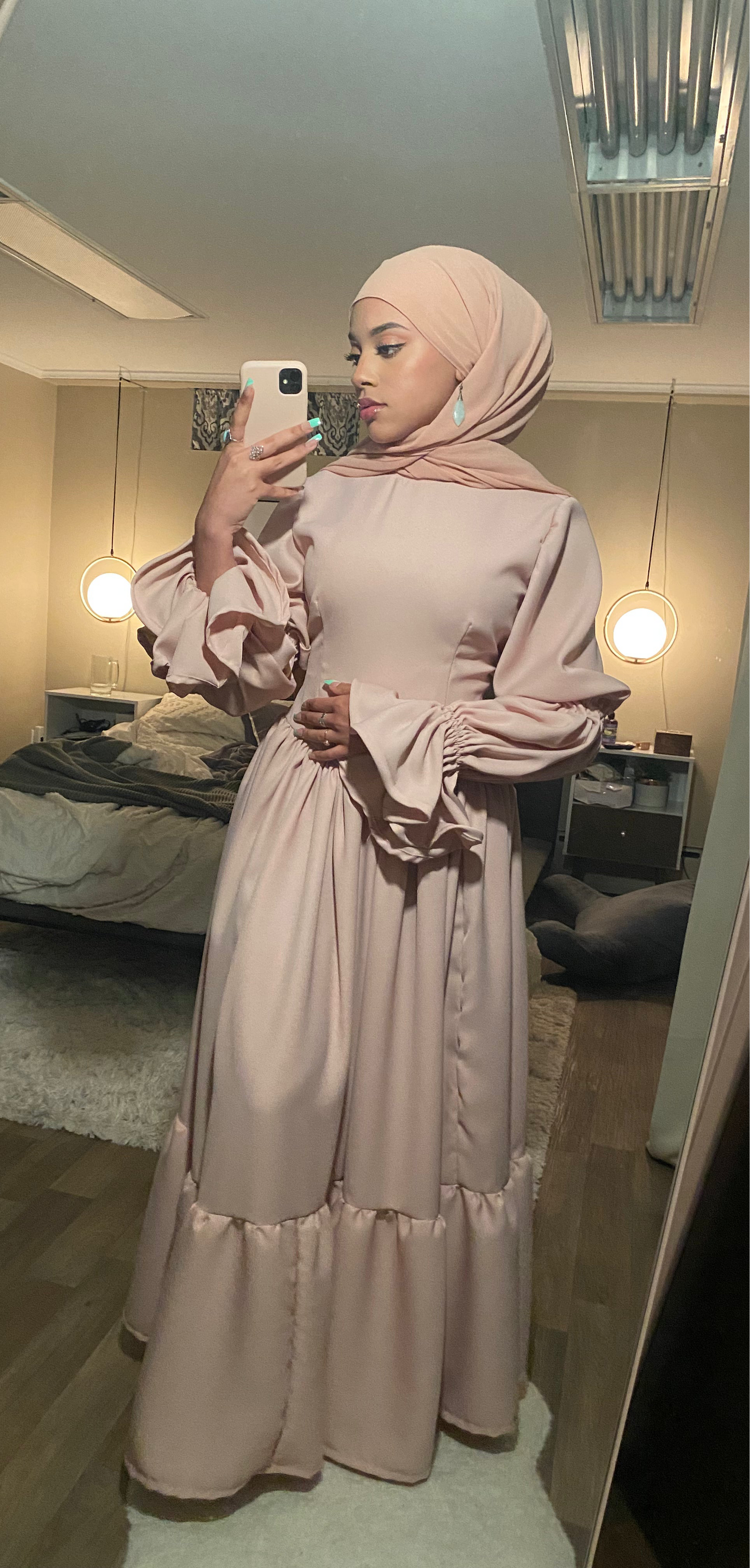 Victorian style full coverage maxi dress