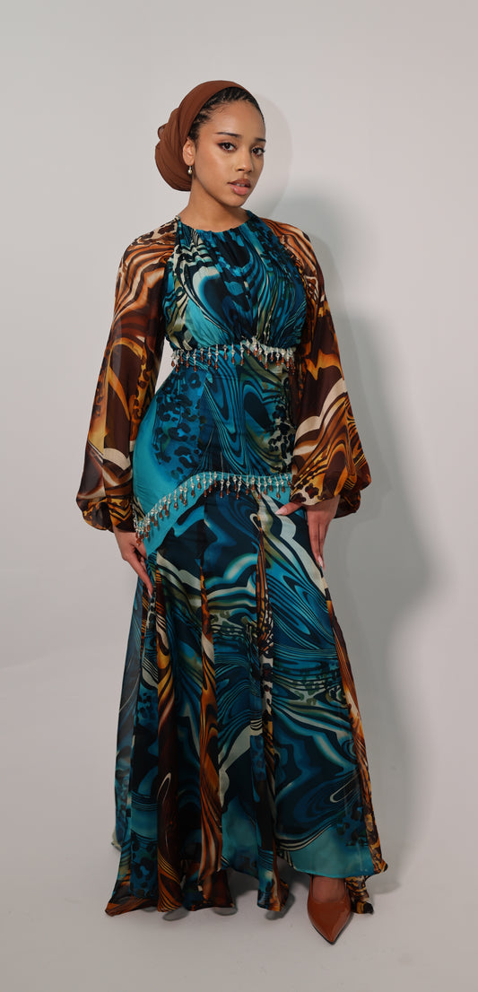 Leopard Bloom Dress